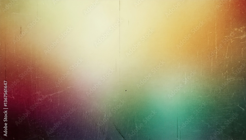 Poster textured vintage gradient background with soft warm and cool tones, grunge overlay, artistic retro b
