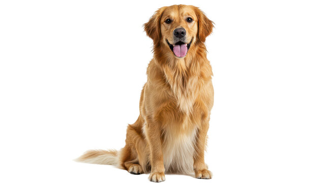 Isolated Golden Retriever Dog - Powered by Adobe