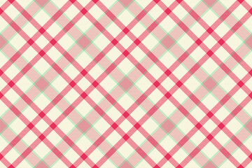 Delightful pink and cream plaid pattern.  Perfect for textile design, scrapbooking, or website backgrounds.  This charming, versatile design evokes feelings of warmth and nostalgia.