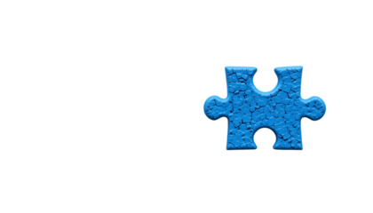 A blue textured puzzle piece with a rough surface png