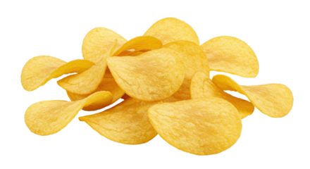 Isolated Potato Chips