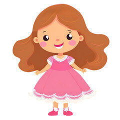 little girl in pink dress