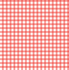 Red and White Gingham Checkered Pattern Background