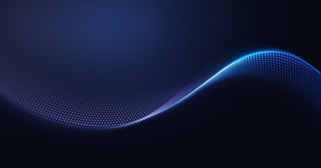 Ethereal Blue Waves in Motion. A Stunning Digital Artwork Showcasing Fluid Dynamics and Glowing Light Patterns on a Deep Dark Background