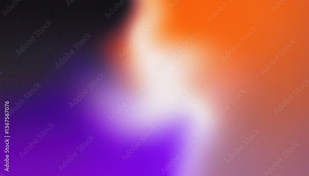 Aufkleber smooth abstract gradient blend of orange, purple, and white hues with a soft texture, perfect for ba