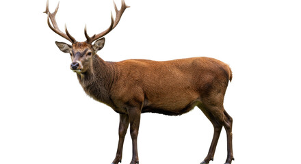 Isolated Male Red Deer