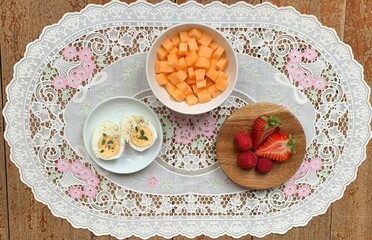 This is a delicious breakfast menu with an attractive appearance.