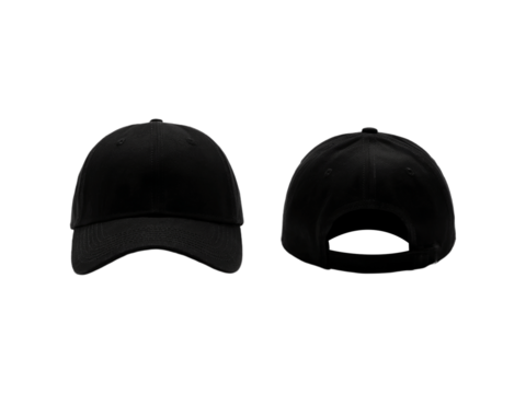 Baseball Cap Outline Vector Transparent Front and Back View