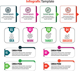Colorful Business Infographic for Corporate Presentations