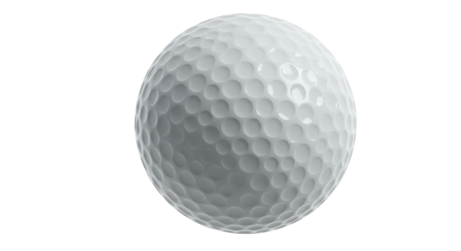 Isolated Golf Ball