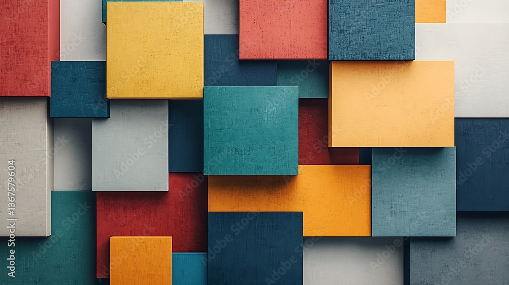 Poster colorful square abstract background texture