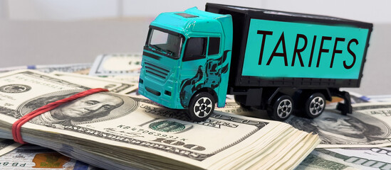 Tariff War shipping, trade and commerce concept 