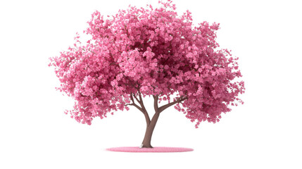 Obraz premium Blossom Tree: A captivating tree with a vibrant display of pink blossoms, its branches bursting with color. The natural beauty is highlighted against the sky.