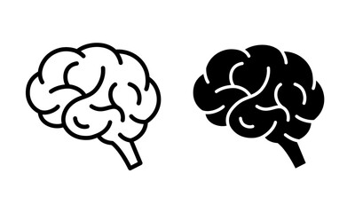 シンプルな脳、脳みそのアイコン_brain icon