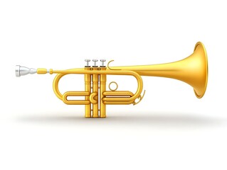 Obraz premium golden trumpet 3D