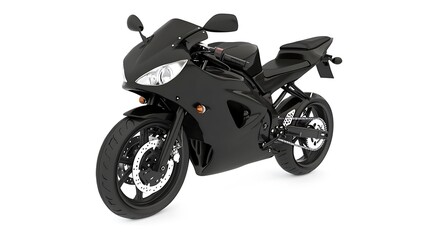 Obraz premium black motorcycle 3D, glossy