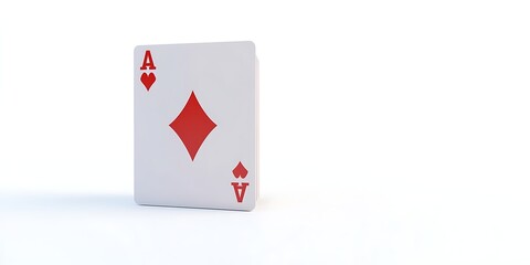Obraz premium playing card 3D, ace of spades