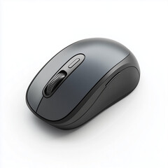 Wireless Mouse for Laptops and Desktops, Isolated on White Background