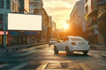 Detailed Color Image of Rent a Car Banner for Social Media Post Template