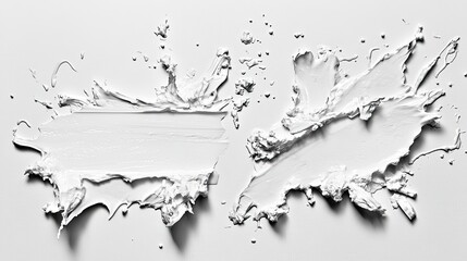Obraz premium Artistic white texture split minimalist studio abstract photography clean background aesthetic concept