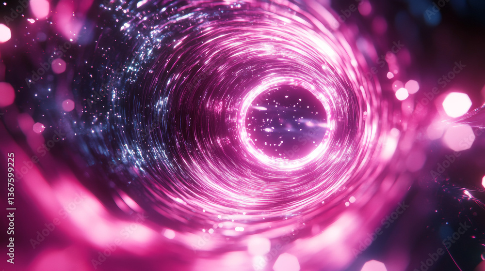 Poster neon optical halo flares with light glow vector effect. circle energy flare glow abstract frame with
