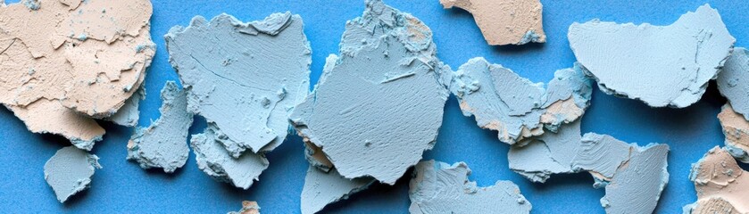 Obraz premium Artistic paint peels creating texture studio photography creative space close-up visual art