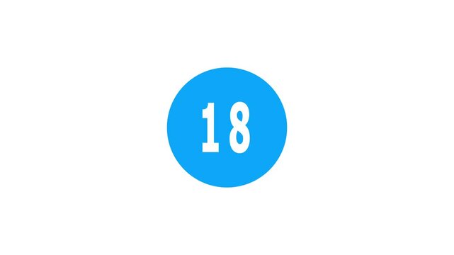 8 over icon symbol for your website. 18 over icon logo, sign, app, UI. 18 over icon