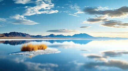 Obraz premium Serene Mountain Lake Landscape