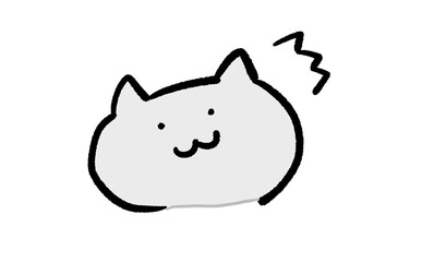 猫が驚いているアイコン