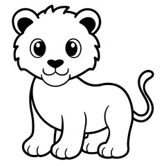 A cute cartoon illustration shows a happy brown bear and puppy playing, with a smiling cat and lion toy nearby