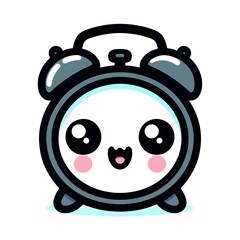 Cute cartoon happy alarm clock
