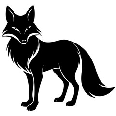 vector illustration of a fox