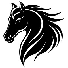 horse head silhouette