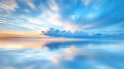 Fototapeta premium Serene Sunrise Sky Reflection