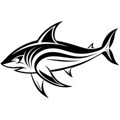 shark vinyl ready vector illustration