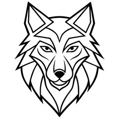 vector image of a wolf