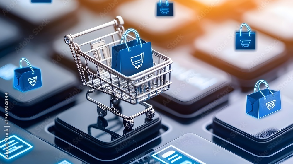 Aufkleber next level mobile commerce innovation ai powered shopping intelligence ultra interactive product fee