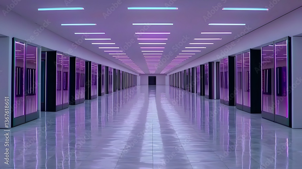 Poster ultra detailed futuristic ai powered 3d automation for global e commerce floating holographic produc