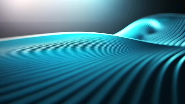 A sophisticated digital fingerprint with metallic silver lines and soft blue glowing accents, seamlessly transitioning into a glowing data cloud on a light surface.