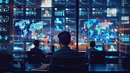 business people in airport