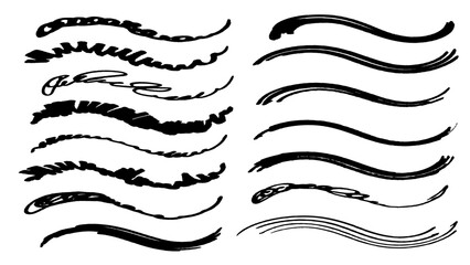 Pencil brush crayon marker chalk texture line stroke element set. Hand drawn crayon pencil brush stroke texture line charcoal shape. Chalk scratch hand drawn style background. Vector illustration set.