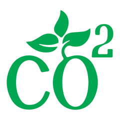 Carbon dioxide colored icon