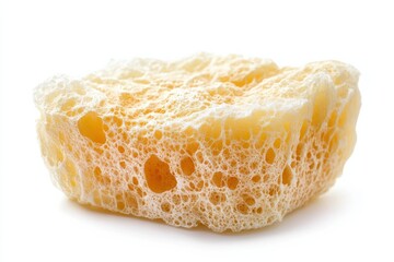 Soft natural sea sponge perfect for gentle cleansing during morning routines or spa days isolated on transparent background