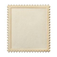 blank postage stamp isolated on white background