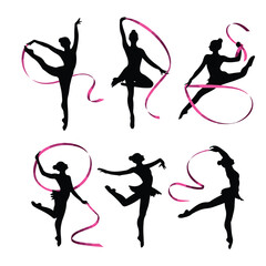  ballet dancer vector illustration