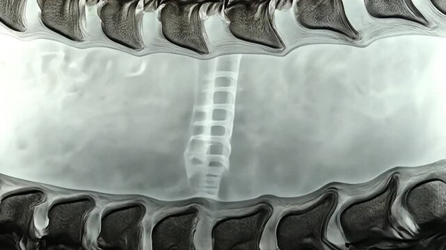 Revealing Intricate Details of a Snake's Backbone Structure Through Detailed Imagery