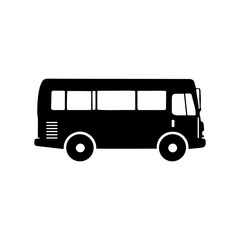 Vintage Old Bus Icon for Retro-Themed Web and App Designs