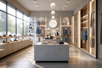 Modern Retail Atmosphere with Subtle Background Blur