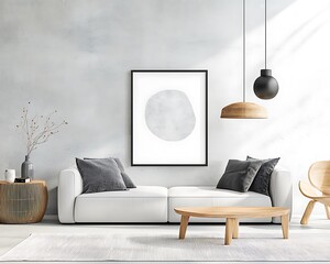 Minimalist living room interior design