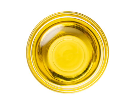 olive oil isolated on white background, top view - Powered by Adobe